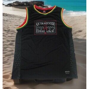 Quiksilver Mens Hawaii 2013-14 Sleeveless Jersey Eddie Aikau Rasta Reggae XXL